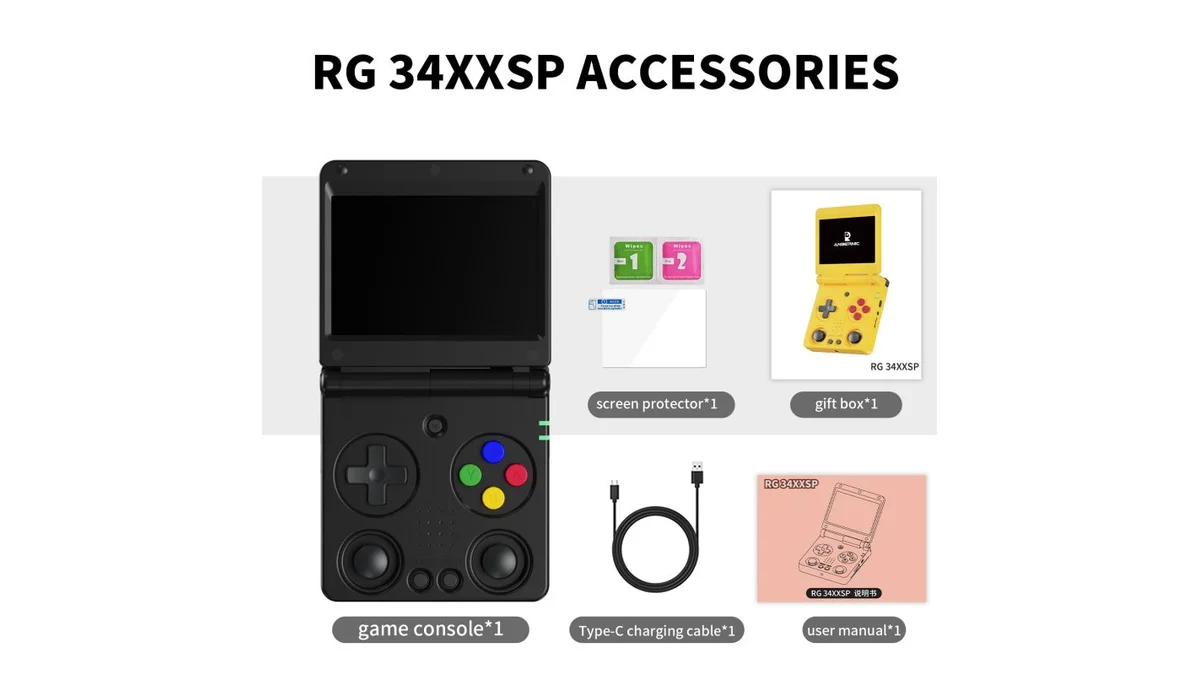 Anbernic RG34XXSP handheld