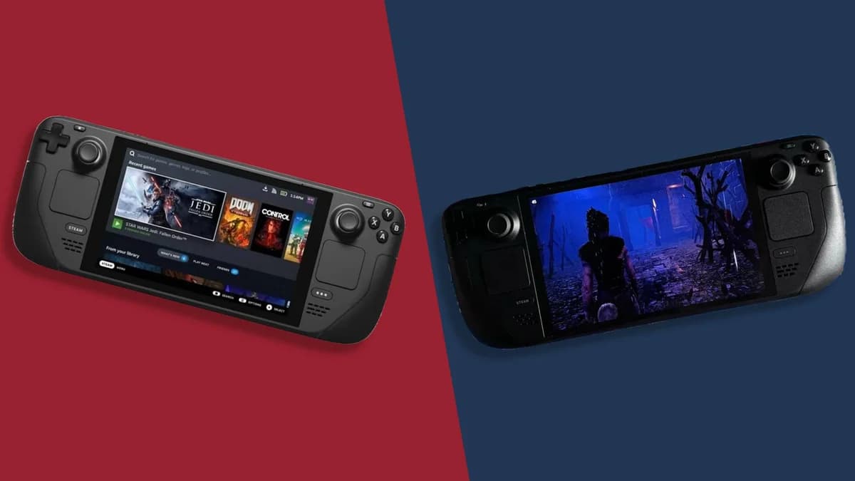 Steam Deck and Steam Deck OLED comparison